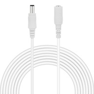 DC PREdlžovací kábel 1x1mm2 ZÁSTRČKA/ZÁSUVKA 2,1/5,5mm 3 m DC PREdlžovací kábel 1x1mm2 ZÁSTRČKA/ZÁSUVKA 2,1/5,5mm 3 m