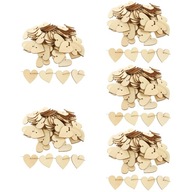 Láska DIY drevené čipsy Svadobné dekorácie plátky 10 vrecúšok