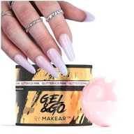 Makear Glitter na nechty 50ml GG21 ľadovo ružový Makear Glitter na nechty 50ml GG21 ľadovo ružový