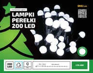 Vianočné osvetlenie Vianočné perly 200 LED teplé Vianočné osvetlenie Vianočné perly 200 LED teplé