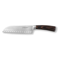 Kuchynský nôž SANTOKU 30cm nerezové drevo MAESTRO