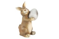 Figúrka Zajac s vajíčkom vpredu, výška 21 cm