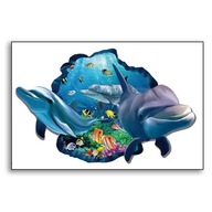 Fototapeta 3D Sea Depths Dolphins Reef 14 XL