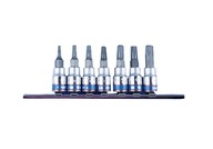 Zásuvky KING TONY 1/4 TORX s otvorom T10-T40 Zásuvky KING TONY 1/4 TORX s otvorom T10-T40