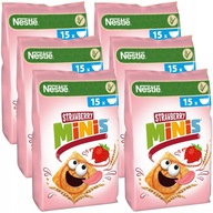 Nestlé Strawberry Minis Raňajkové cereálie 6x 450g