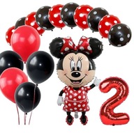 BALOONS narodeninový set pre 2-ročnú MINI MINNIE MOUSE BALOONS narodeninový set pre 2-ročnú MINI MINNIE MOUSE