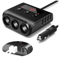 ZAPAĽOVAČ CIGARET ROZDELIČKA 4x USB NABÍJAČKA ZAPAĽOVAČ CIGARET ROZDELIČKA 4x USB NABÍJAČKA