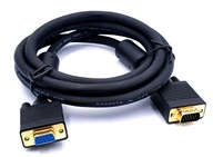 D-SUB SVGA KÁBLE VGA na VGA HQ predlžovací kábel monitora 10m čierny
