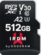 Pamäťová karta microSDXC GOODRAM 512 GB IRDM UHS U3 Pamäťová karta microSDXC GOODRAM 512 GB IRDM UHS U3