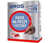 BROS jedovatá pasta pre myši a potkany 1kg