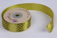 Ozdobná textilná páska ŽLTÁ 2,5cm x 20m ŠANCA