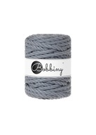 Paličkovaná šnúra Macrame 9mm 30m 3vrstvová oceľ Paličkovaná šnúra Macrame 9mm 30m 3vrstvová oceľ