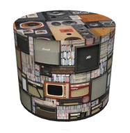 Pouffe s motívom reproduktorov - Retro Pouffe s motívom reproduktorov - Retro
