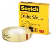 Lepiaca páska 3M Scotch 665, obojstranná, 12 mm Lepiaca páska 3M Scotch 665, obojstranná, 12 mm