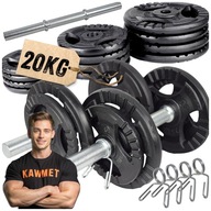 Zostava do domácej posilňovne LIATIENOVÉ DUMBS 2x10KG činky 20kg svorky Zostava do domácej posilňovne LIATIENOVÉ DUMBS 2x10KG činky 20kg svorky