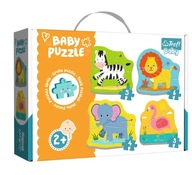 Puzzle Baby Animals na Safari 4v1 Trefl 2+ Puzzle Baby Animals na Safari 4v1 Trefl 2+