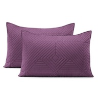 Fialové dekoračné obliečky na vankúše 50x70cm, prešívané, sada 2 ks Fialové dekoračné obliečky na vankúše 50x70cm, prešívané, sada 2 ks