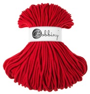 Bavlnená šnúrka pre Macrame Bobbins PREMIUM 5mm ČERVENÁ Bavlnená šnúrka pre Macrame Bobbins PREMIUM 5mm ČERVENÁ