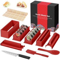 12X SÚPRAVA NA VÝROBU SUSHI BAMBUSOVÁ PODLOŽKA KOTÚČOVÝ Nôž TYČKY STIERKA 12X SÚPRAVA NA VÝROBU SUSHI BAMBUSOVÁ PODLOŽKA KOTÚČOVÝ Nôž TYČKY STIERKA