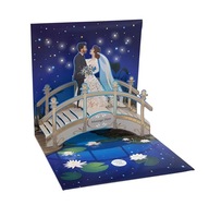 3D svadobná karta so svetlom, svadobný dar