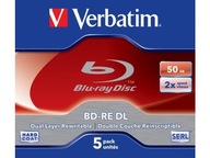 BD-RE DL Verbatim 2x 50 GB (Jewel Case 5) Blu-Ray