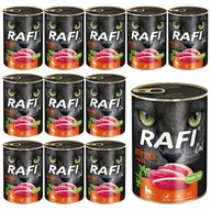 Rafi mačacie konzervy KAČICA 12 x 400g mokré krmivo