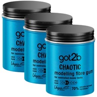 Schwarzkopf got2b žuvačka na vlasy Chaotic Hair Gum 100 ml x3