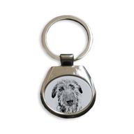 Kovová kľúčenka Scottish Greyhound Keychain s grafikou