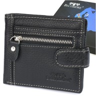 Pánska kožená peňaženka Small Thin Slim Beltimore Black Rfid Protection P88