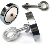 MAGNETICKÝ DRŽIAK NA HĽADANIE Neodymový MAGNETOVÝ HÁK F100 - 100kg MAGNETICKÝ DRŽIAK NA HĽADANIE Neodymový MAGNETOVÝ HÁK F100 - 100kg
