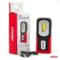 Nabíjacia dielenská kontrolná baterka LED COB USB kábel WT06 AMIO Nabíjacia dielenská kontrolná baterka LED COB USB kábel WT06 AMIO