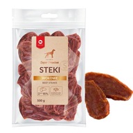 MACED STEAKS Hovädzia žuvacia pochúťka pre psov 500g MACED STEAKS Hovädzia žuvacia pochúťka pre psov 500g