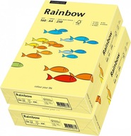 Dúhový papier do kopírky A4 160g 250 listov svetložltý x2 Dúhový papier do kopírky A4 160g 250 listov svetložltý x2