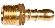 Konektor, redukcia 3/8" ľavý vonkajší závit na hadicu Konektor, redukcia 3/8" ľavý vonkajší závit na hadicu