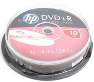 DVD+R DL 8,5 GB dvojvrstvový disk HP 10 kusov