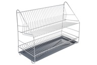 UMÝVAČKA RIADU 2 poschodový odkvapkávač 60 cm strieborný UMÝVAČKA RIADU 2 poschodový odkvapkávač 60 cm strieborný