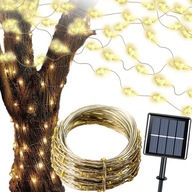 GARLANDOVÉ LAMPY 200LED 20M SOLÁRNE TEPLÉ BIELE GARLANDOVÉ LAMPY 200LED 20M SOLÁRNE TEPLÉ BIELE