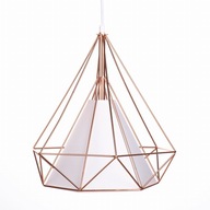 Drôtené závesné svietidlo LOFT GEO veľké, RUŽOVÉ ZLATÉ Drôtené závesné svietidlo LOFT GEO veľké, RUŽOVÉ ZLATÉ