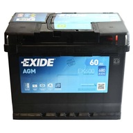 EXIDE EK600 60AH 680A AGM START-STOP EXIDE EK600 60AH 680A AGM START-STOP