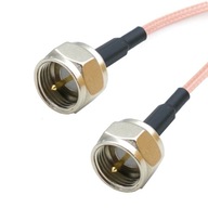 Pigtail F zástrčka / F zástrčka RG316 50ohm 1m Pigtail F zástrčka / F zástrčka RG316 50ohm 1m