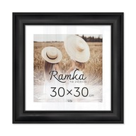 Čierny fotorámik 30x30 cm štvorcový Čierny fotorámik 30x30 cm štvorcový