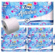 Toaletný papier Foxy Artistico ružový 8 x 7 roliek