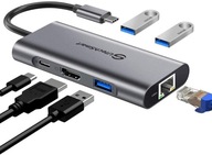 UtechSmart UCN3273 USB Hub USB C na HDMI Ethernet 100 W PD 4K USB 3.0 6v1 UtechSmart UCN3273 USB Hub USB C na HDMI Ethernet 100 W PD 4K USB 3.0 6v1