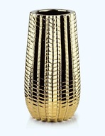 Dekoratívna zlatá váza na kvety Cactus Gold 28 c