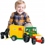 TRAKTOR S PRÍVESOM AUTÍČKO pre deti Vidiek TRAKTOR S PRÍVESOM AUTÍČKO pre deti Vidiek