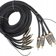 Kicx RCA06 / 4xRCA 5m 3xtienený OFC - Premium Kicx RCA06 / 4xRCA 5m 3xtienený OFC - Premium