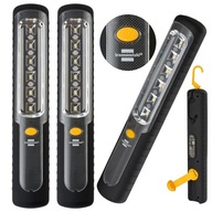 Nabíjateľná LED baterka 6 výkonných LED diód USB nabíjací magnet Sada 2 ks Nabíjateľná LED baterka 6 výkonných LED diód USB nabíjací magnet Sada 2 ks