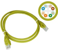 RJ45 U/UTP sieťový kábel, cat.6, žltý, 2m, 10 kusov RJ45 U/UTP sieťový kábel, cat.6, žltý, 2m, 10 kusov