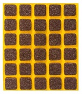 Samolepiace plstené podložky hnedé 15x15 30 ks Samolepiace plstené podložky hnedé 15x15 30 ks
