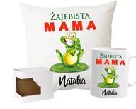 Hrnček + Vankúš pre mamu ku DŇU MATIEK ZÁBAVA MATKA + meno Hrnček + Vankúš pre mamu ku DŇU MATIEK ZÁBAVA MATKA + meno